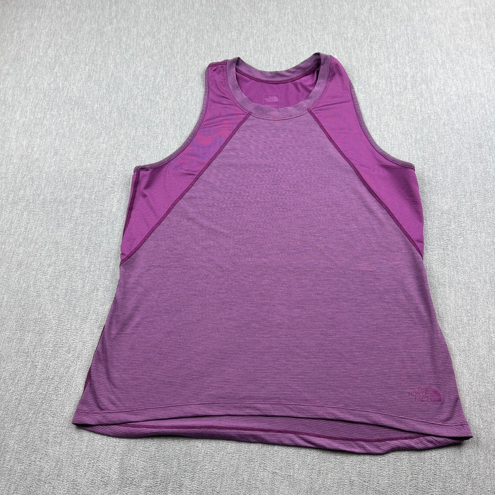 The North Face Tank Top Womens Large Purple FlashDry Sleeveless Activewear Shirt